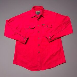 Woolrich Shirt Mens XL Red Sportsman Chamois Flannel Button Down Outdoor